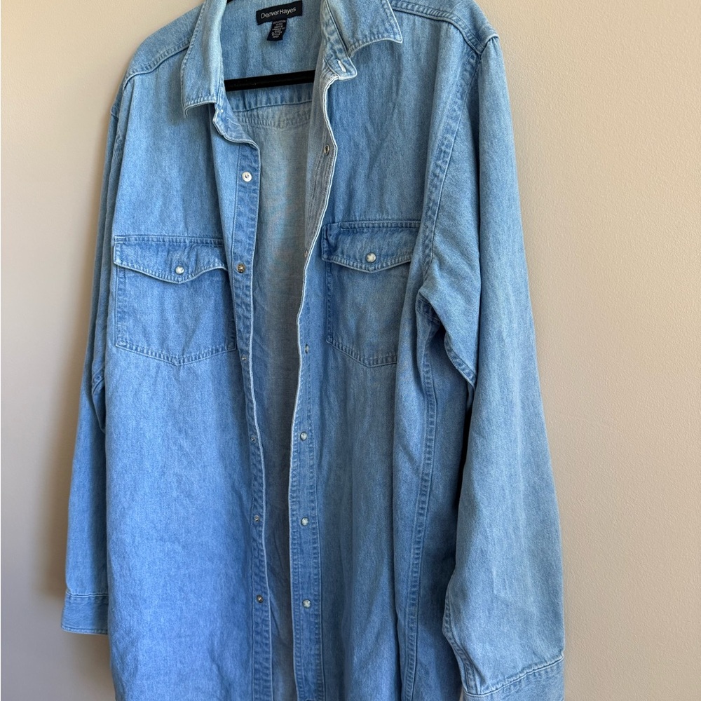 Denver Hayes Sky Blue Denim Shirt